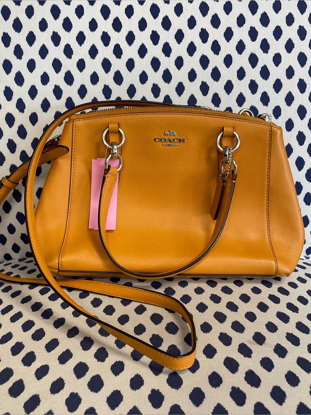 Coach Leather Yellow Purse
